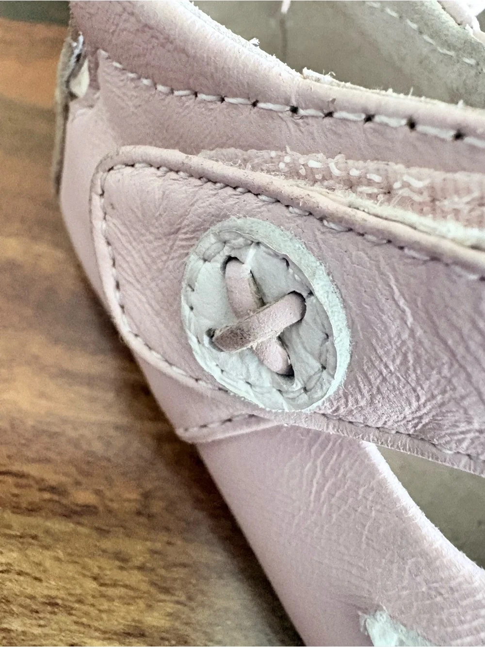 Live & Luca Baby Girl Pink Leather Pio Bird Peacock Crib Shoes Size 0 6 12 Month